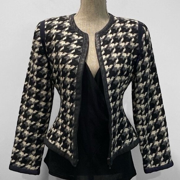 The Limited Houndstooth Jacket Fitted Blazer Size Small - Picture 1 of 12